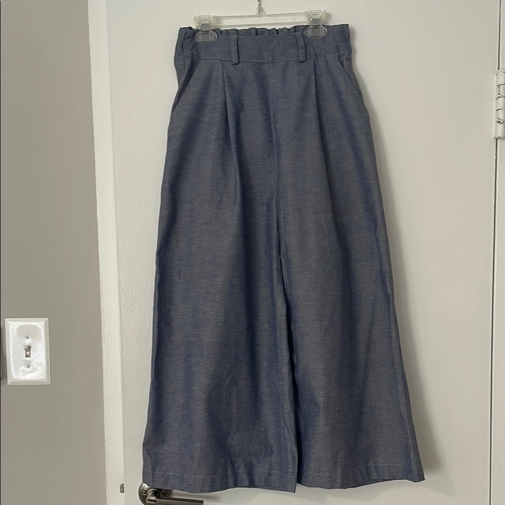 POMP Chambray Wide Leg Pants XS